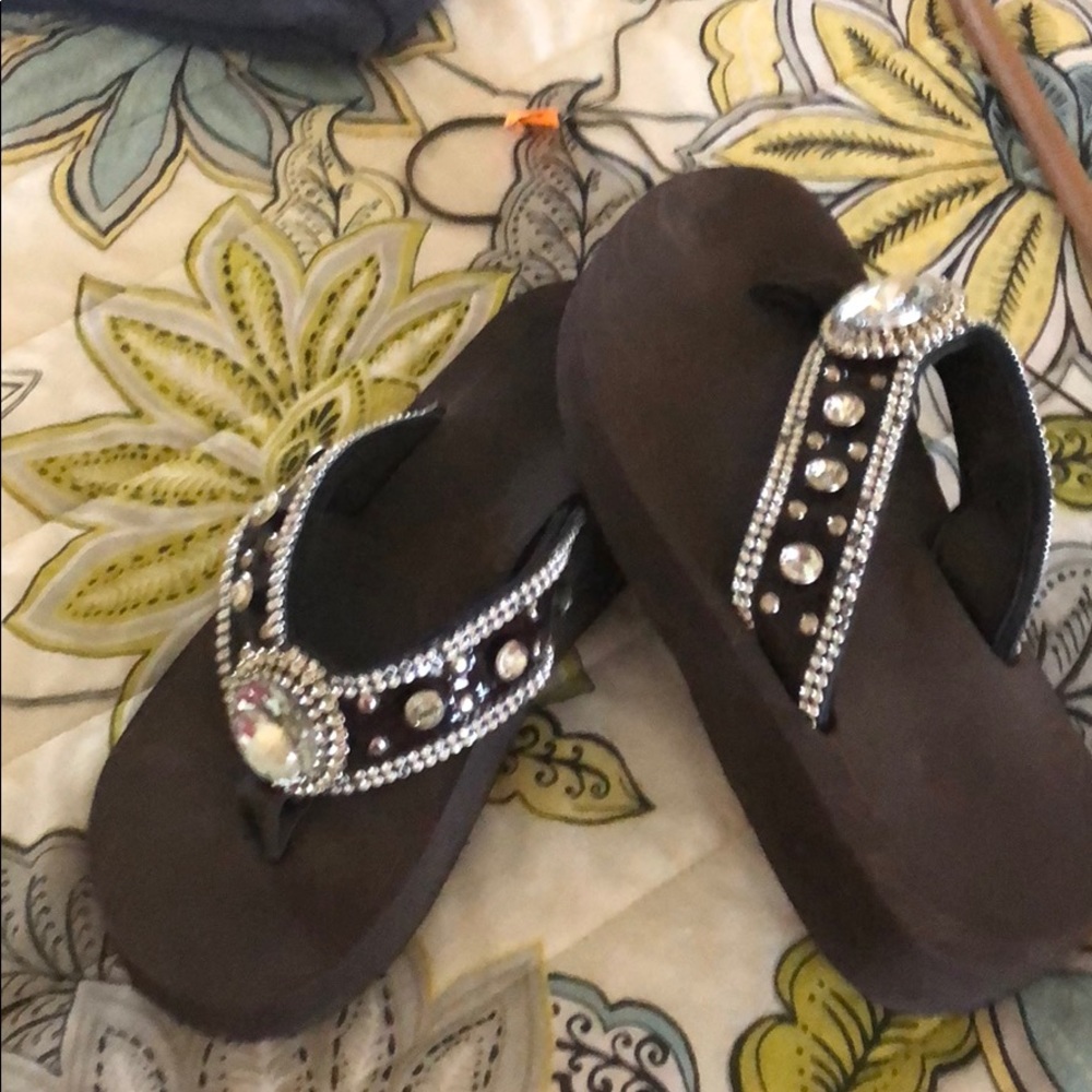 Brown Bling Salndals